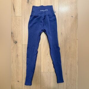Alphalete High Rise Blue Leggings XS